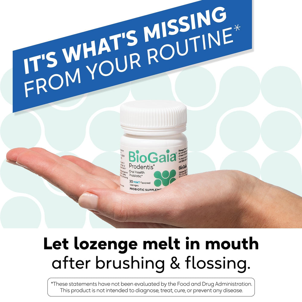 Breath-freshening BioGaia Prodentis lozenges