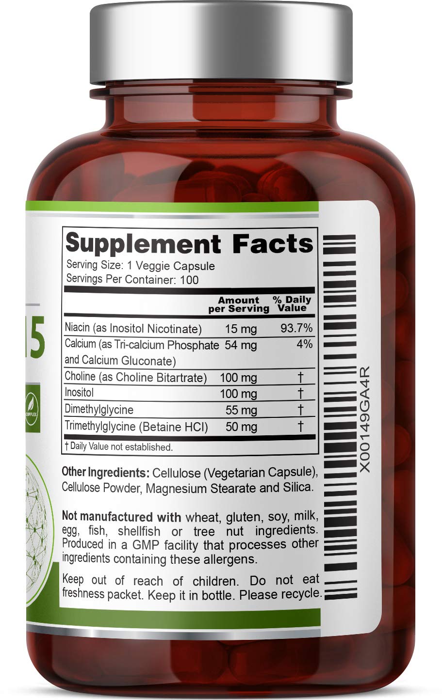 Close-up of Biogenuine Super B-15 capsules