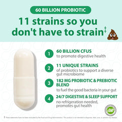 Graphic indicating immune and digestive health support