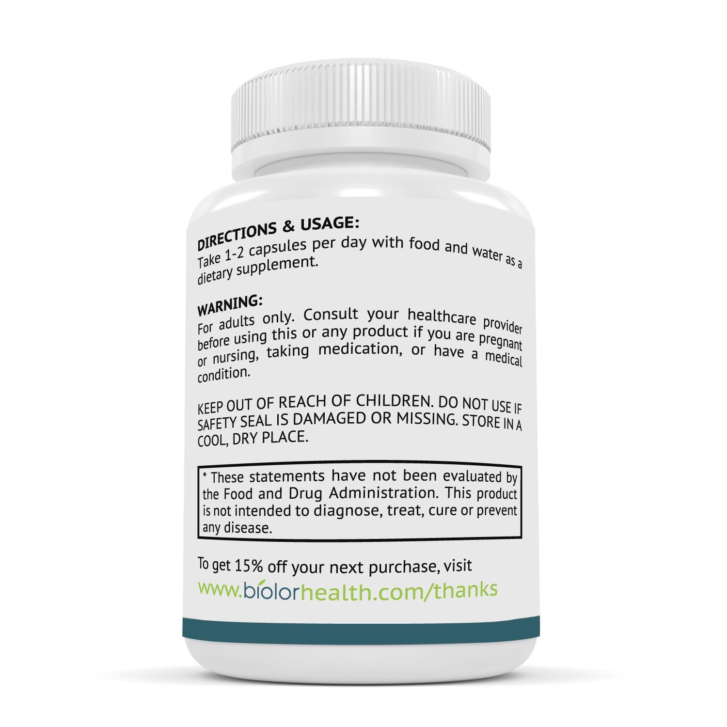 Biolor Magnesium Complex bottle label