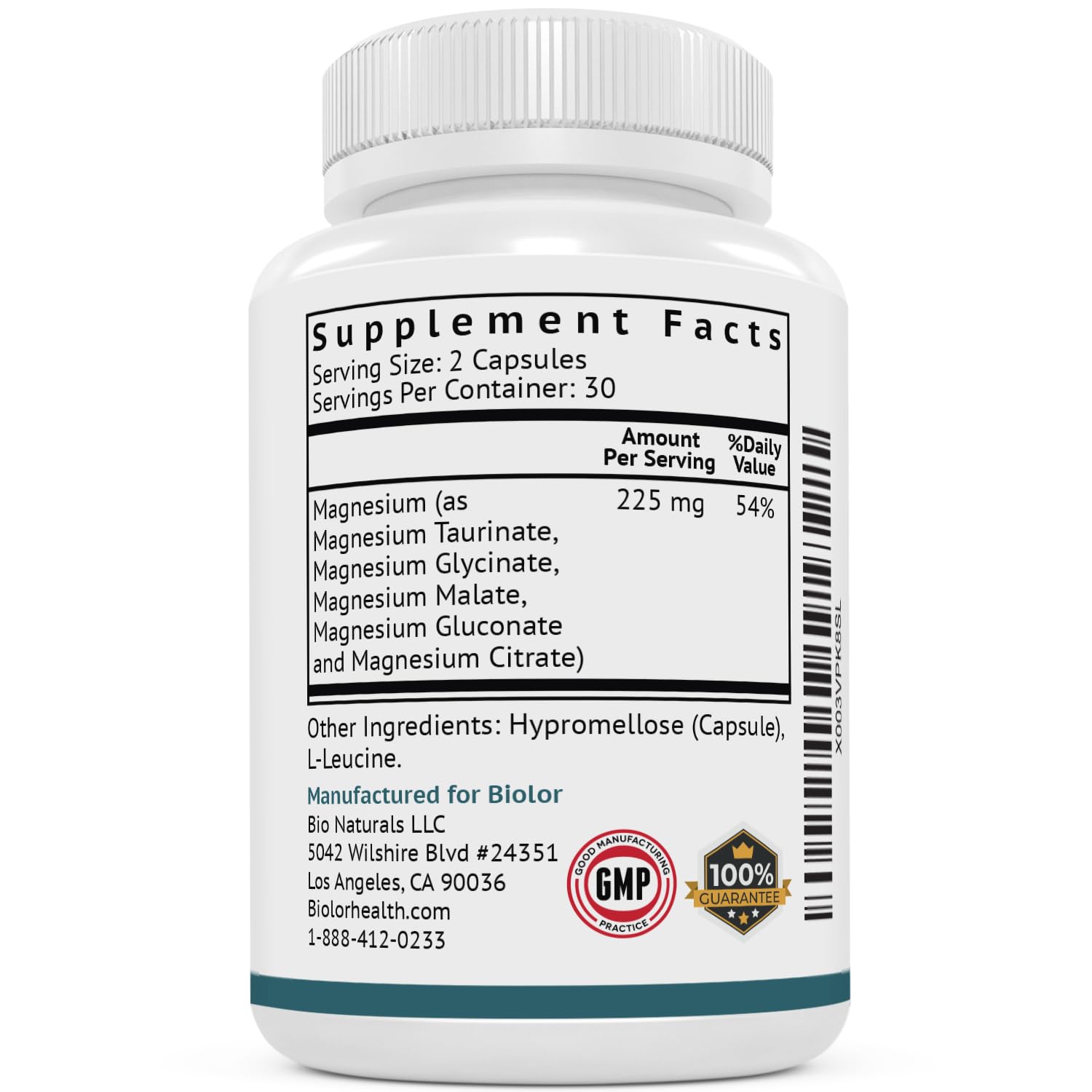 Biolor Magnesium Complex packaging box