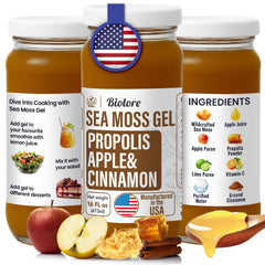 Biolore front jar shot showing label and apple cinnamon flavor benefit