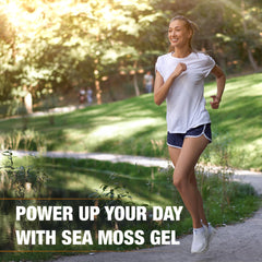 Sea moss gel added to a smoothie for a nutritious drink