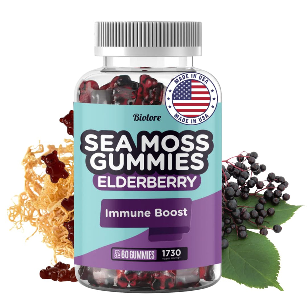 Biolore Sea Moss Gummies with Elderberry hero image