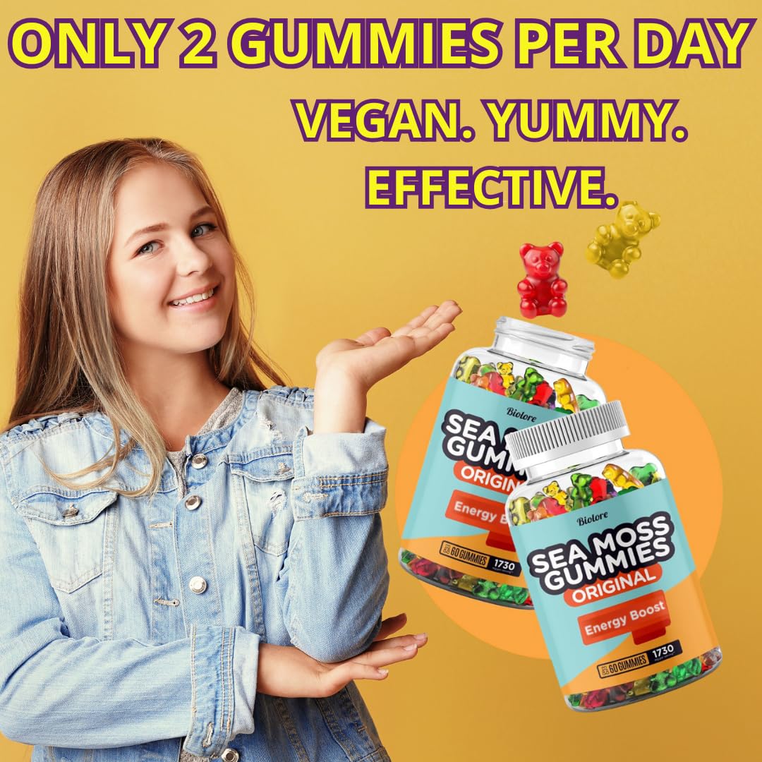 Biolore Sea Moss Gummies fruity flavors