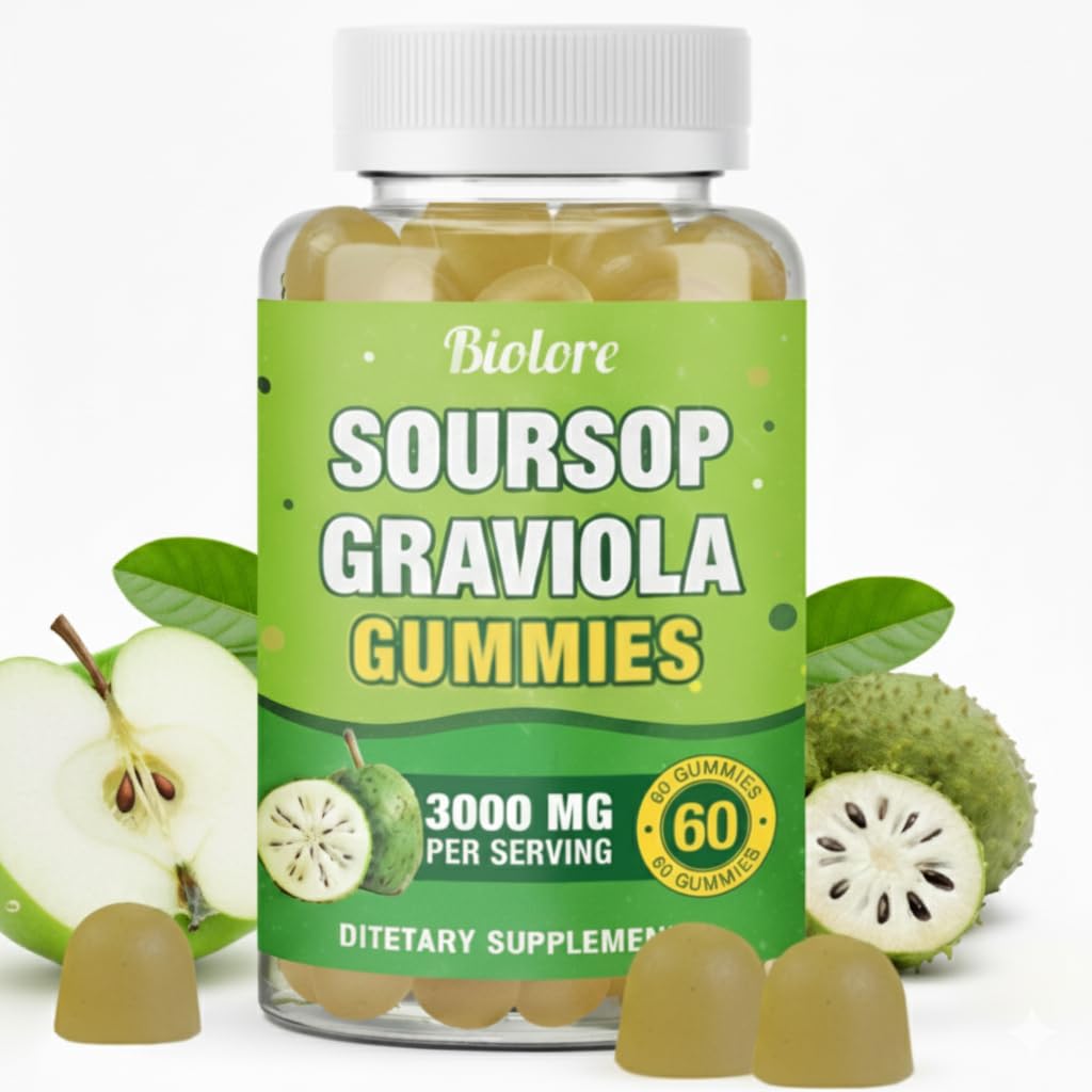 Biolore Soursop Graviola Gummies bottle with label