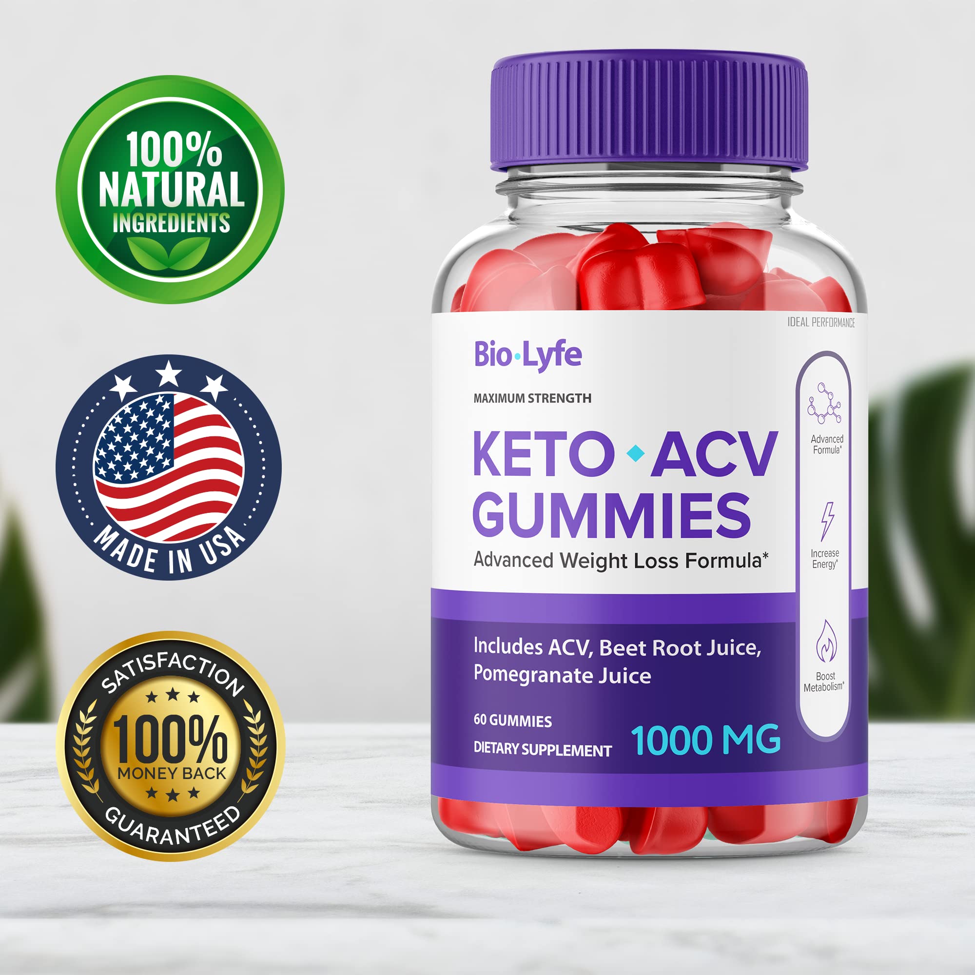 GMP-certified facility branding for Biolyfe Keto + Gummies