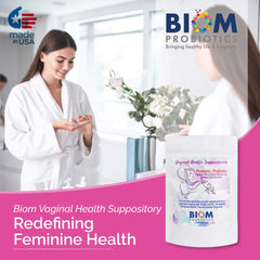 Biom Probiotics 15-count box highlights ongoing vaginal health support.