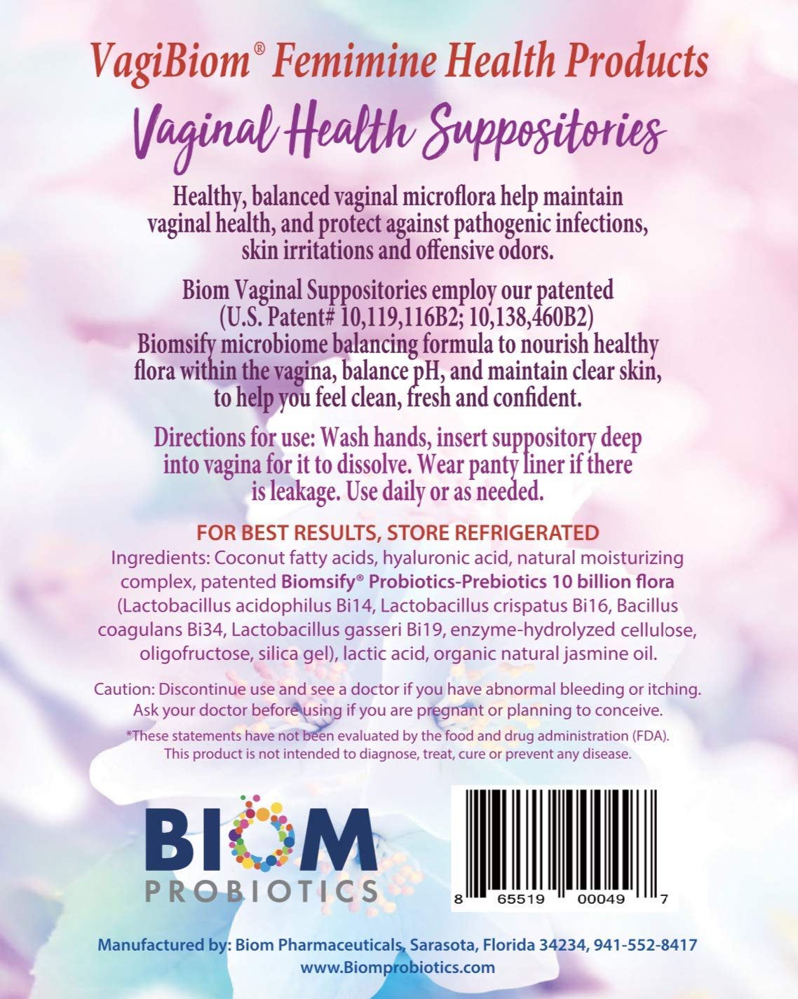 Biom Probiotics insert application demonstrates easy, comfortable insertion for daily use.