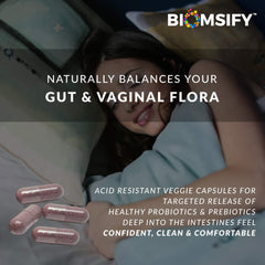 Dairy free and gluten free probiotic capsules for women