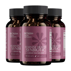 BIOMA Feminine Health Synbiotic bottle with label