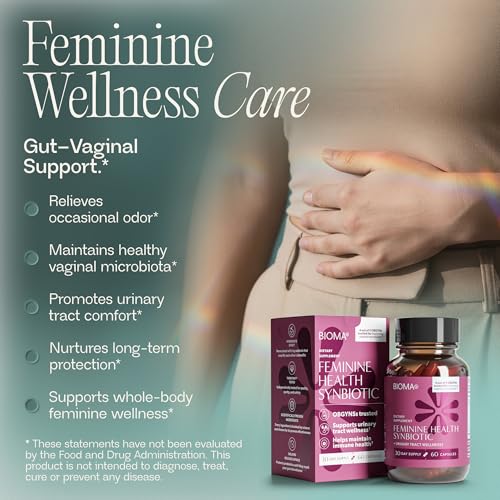 BIOMA capsules poured into hand for daily gut and urinary care routine