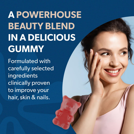 Close-up of Bioma Beauty gummies texture