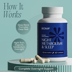 BIOMA Night Metabolism & Sleep subtle ambiance for rest.