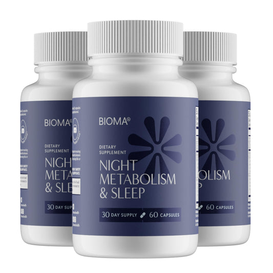 Bioma Night Metabolism & Sleep bottle and label
