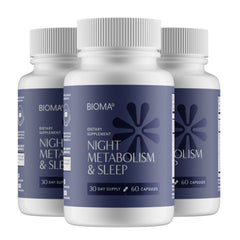 Bioma Night Metabolism & Sleep bottle and label