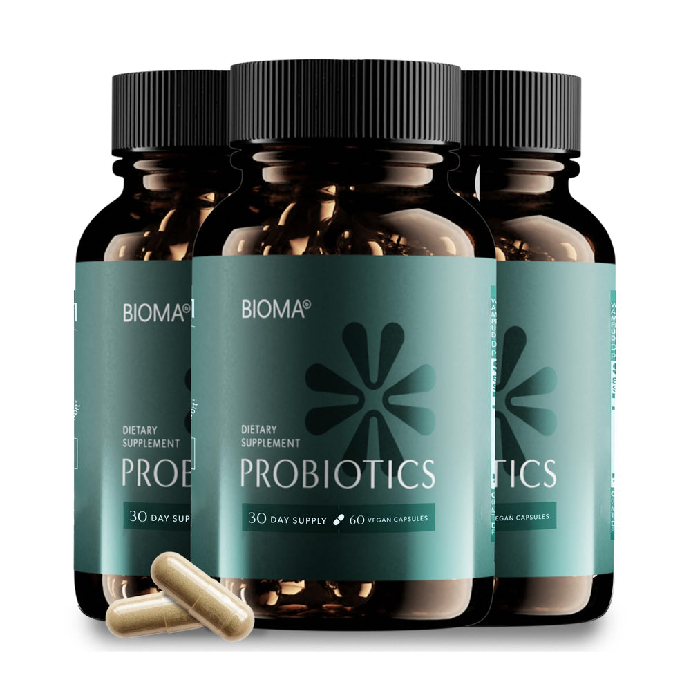 Bioma Probiotics bottle on white background