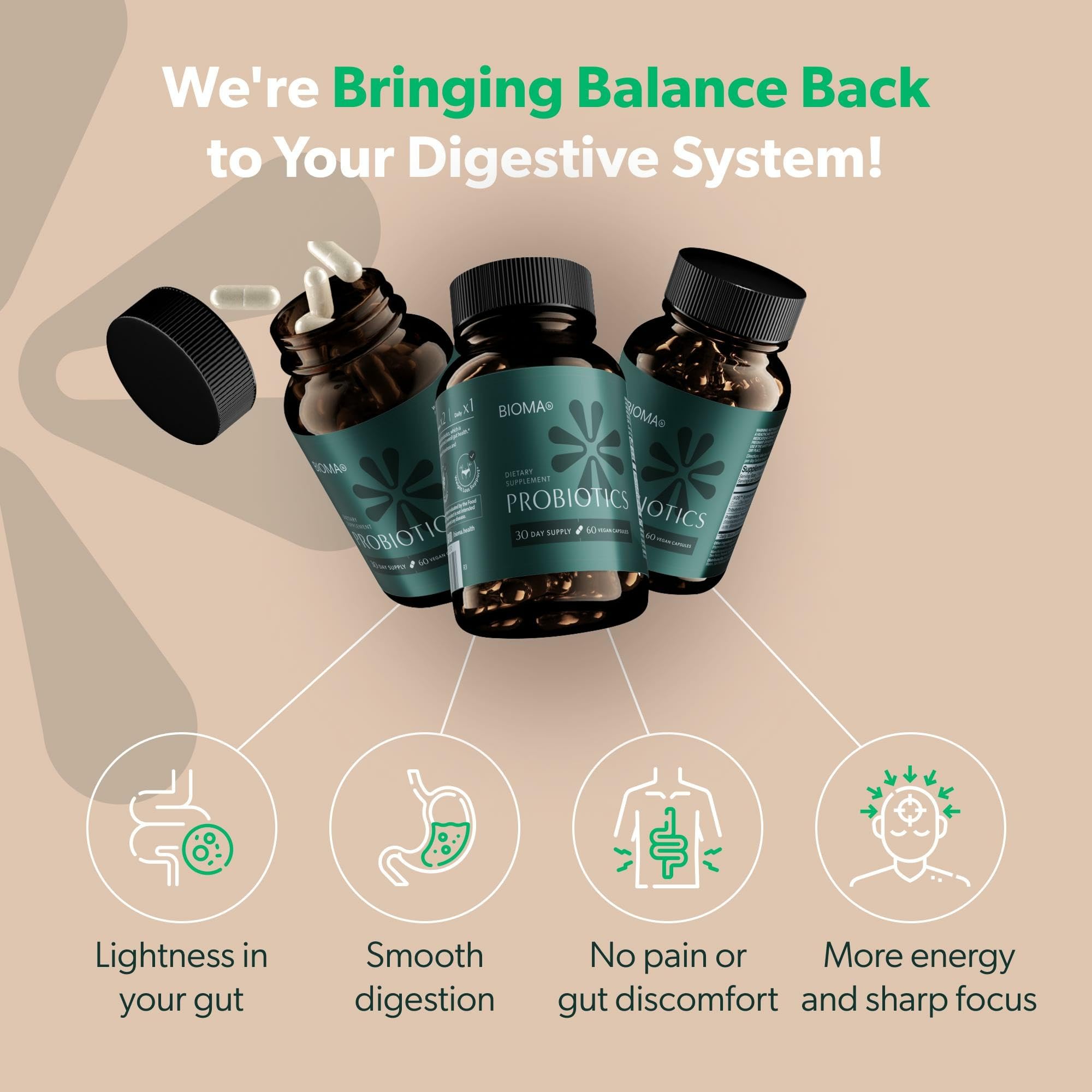Bioma Probiotics packaging and box