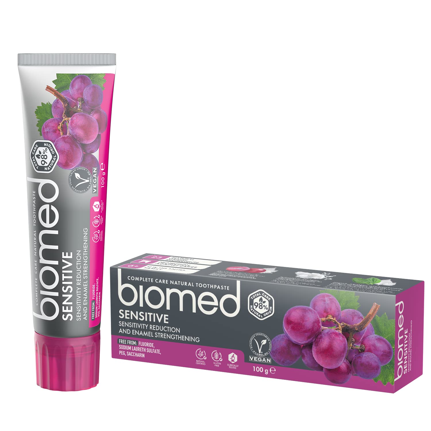 Tube of Biomed Sensitive Toothpaste for Enamel Strengthening