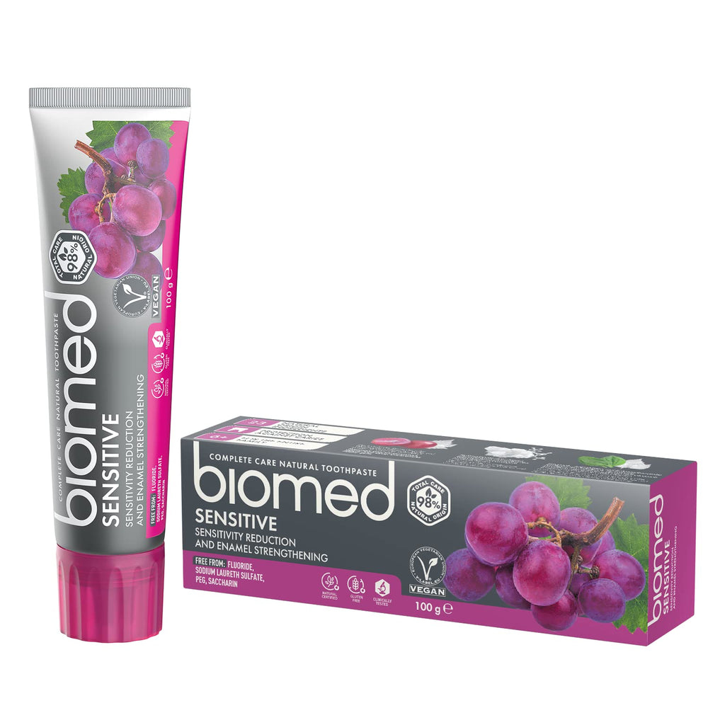 Tube of Biomed Sensitive Toothpaste for Enamel Strengthening