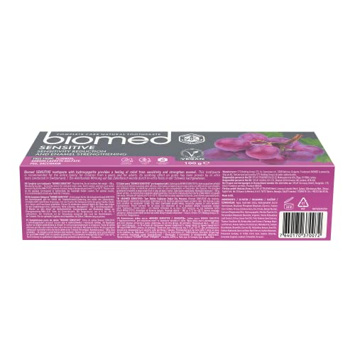 Toothbrush with Biomed Sensitive Toothpaste application