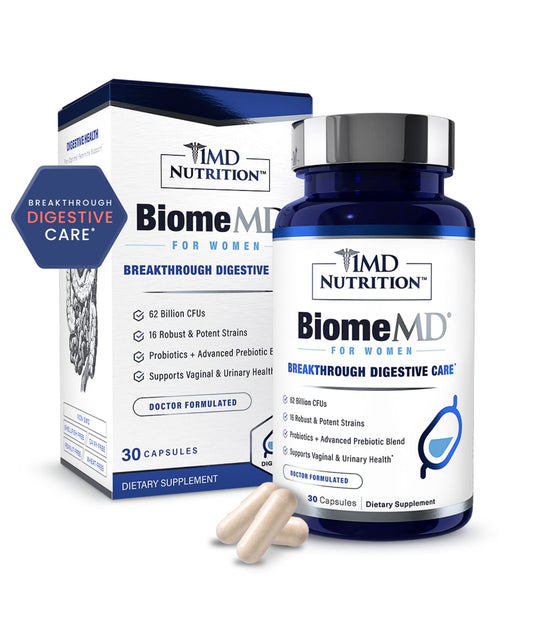 BiomeMD Probiotics for Women bottle with 30 capsules