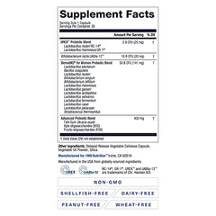 Graphic showing the 15 probiotic strains