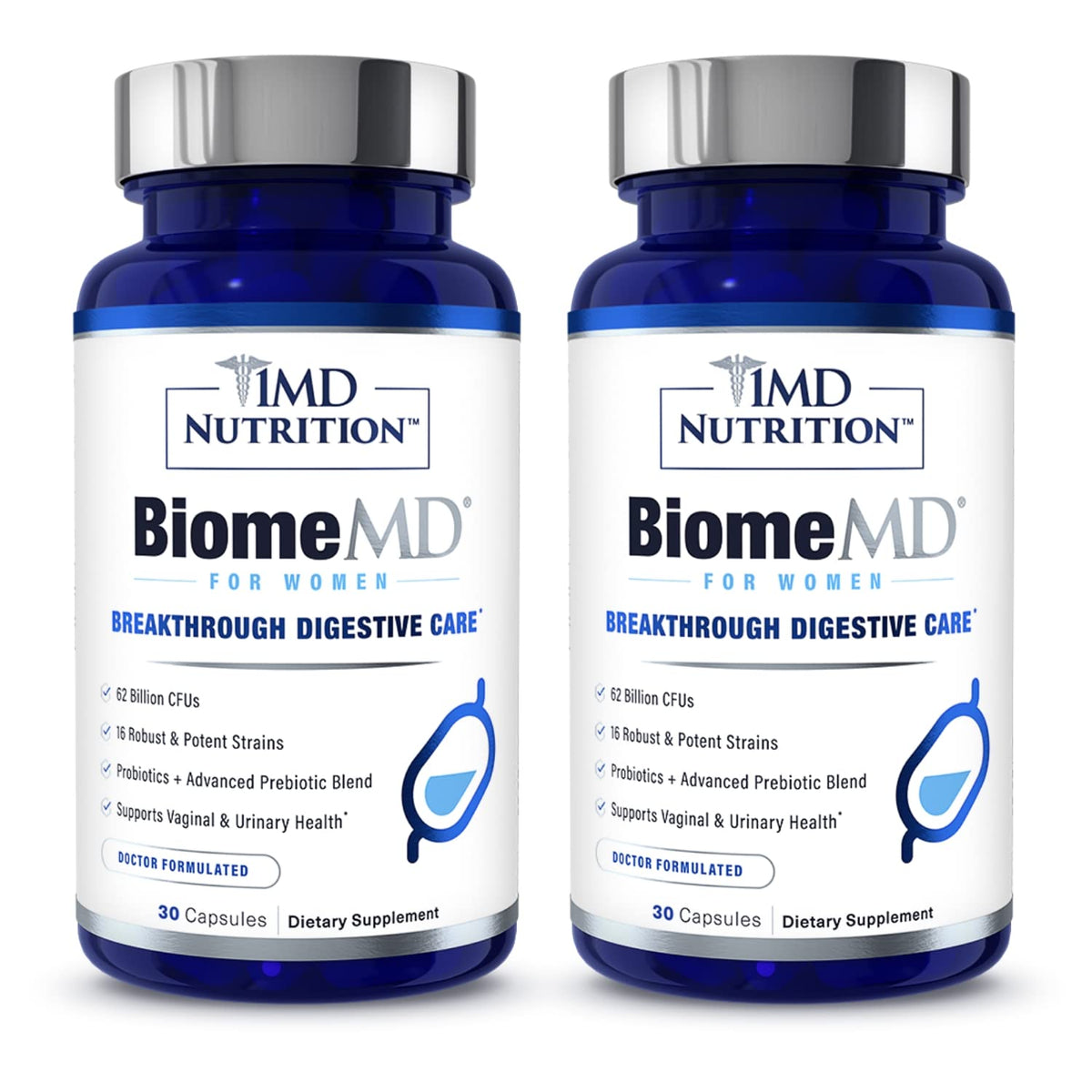 BiomeMD Probiotics for Women bottle with label