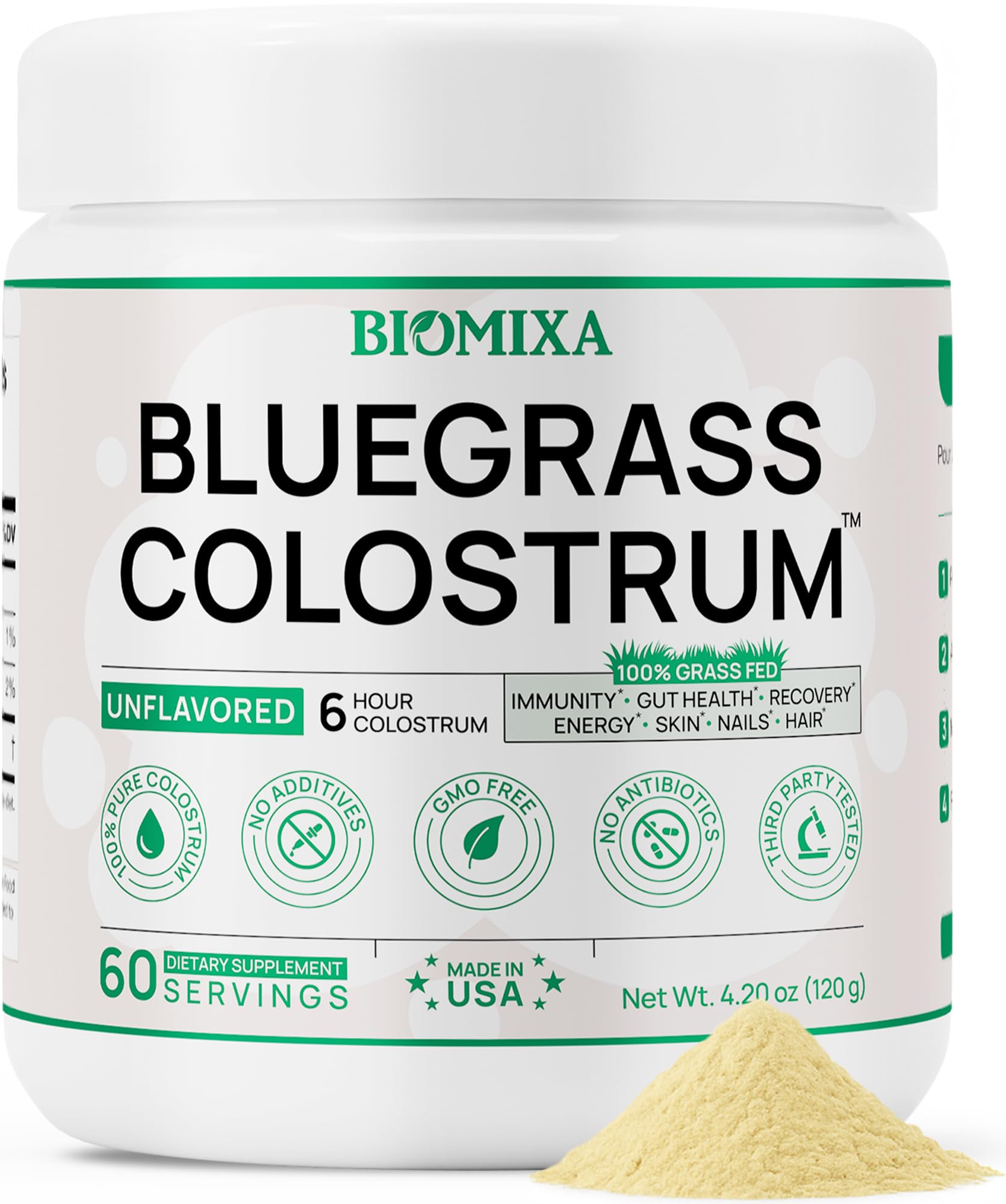 6-hour harvested colostrum for maximum potency