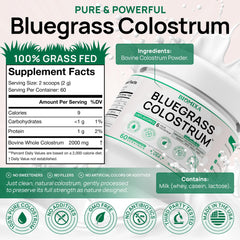 100% pure bovine colostrum powder, unflavored