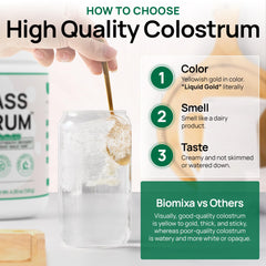 Grass-fed, antibiotic-free source of colostrum