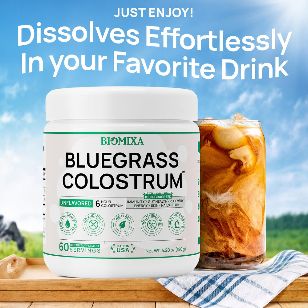 Colostrum supporting immune, gut, and recovery health