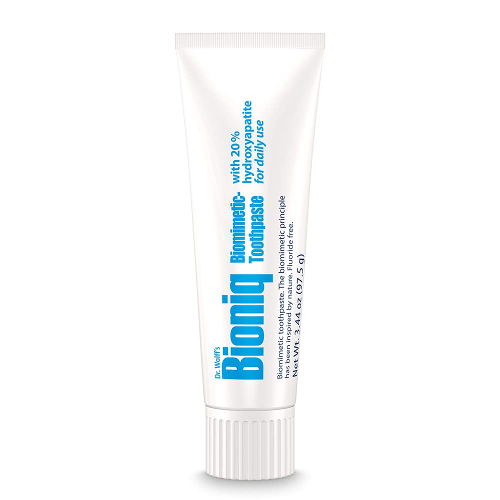 Illustration of biomimetic hydroxyapatite (BioHAP) in toothpaste