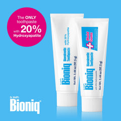 Clinically tested Bioniq toothpaste packaging