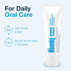 Age guideline 12+ icon on toothpaste packaging