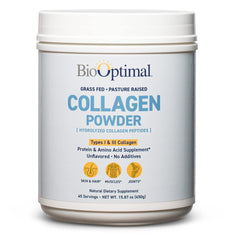 BioOptimal Collagen Peptides Powder grass-fed packaging
