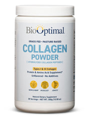 BioOptimal Collagen Peptides powder jar (30 servings)
