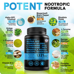 Bioperine inclusion for enhanced absorption in the nootropic formula