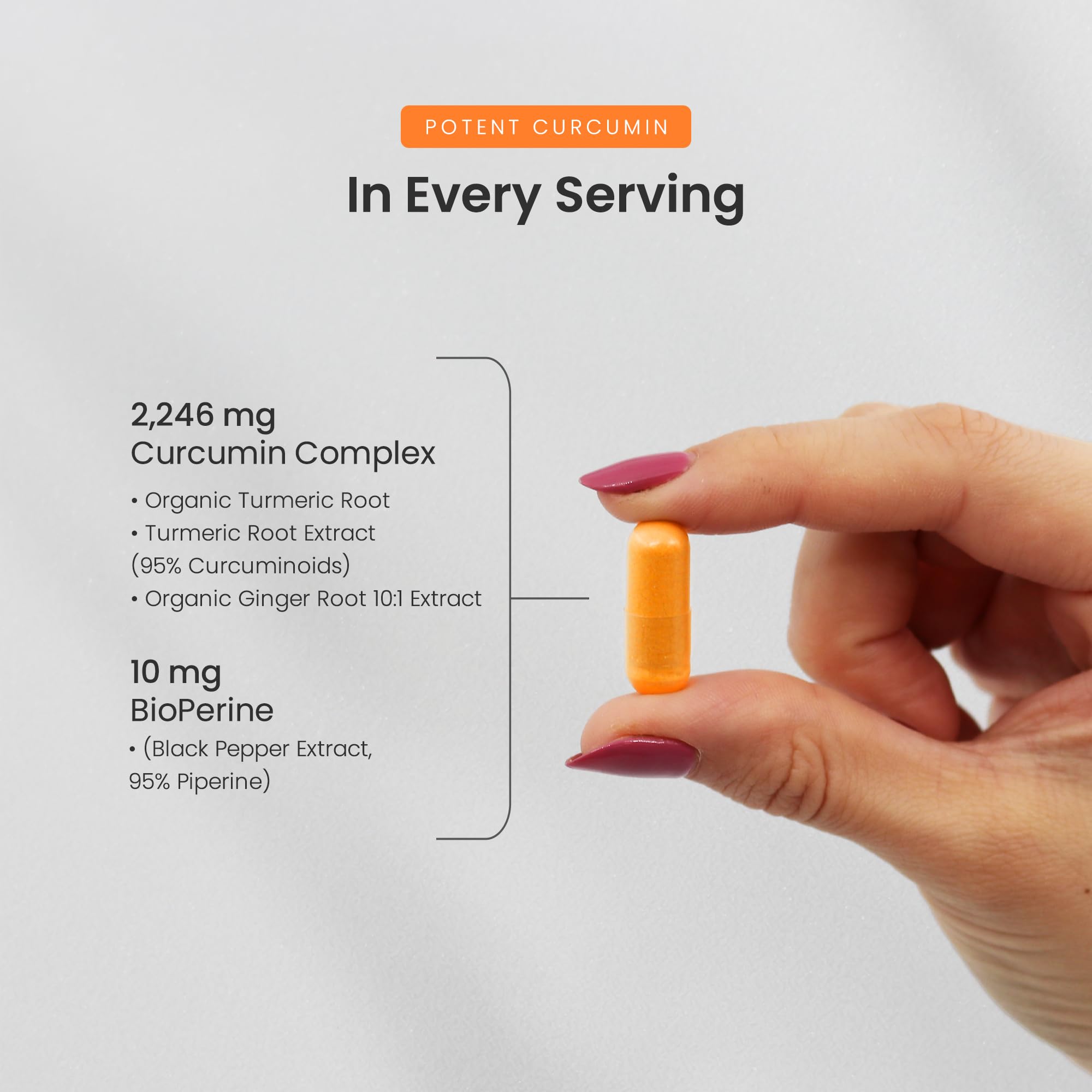 Bioperine black pepper extract label.