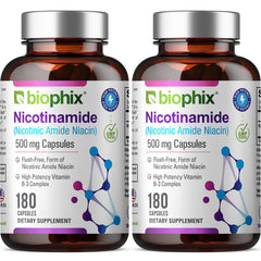 Biophix B-3 Nicotinamide 500 mg bottle - front view