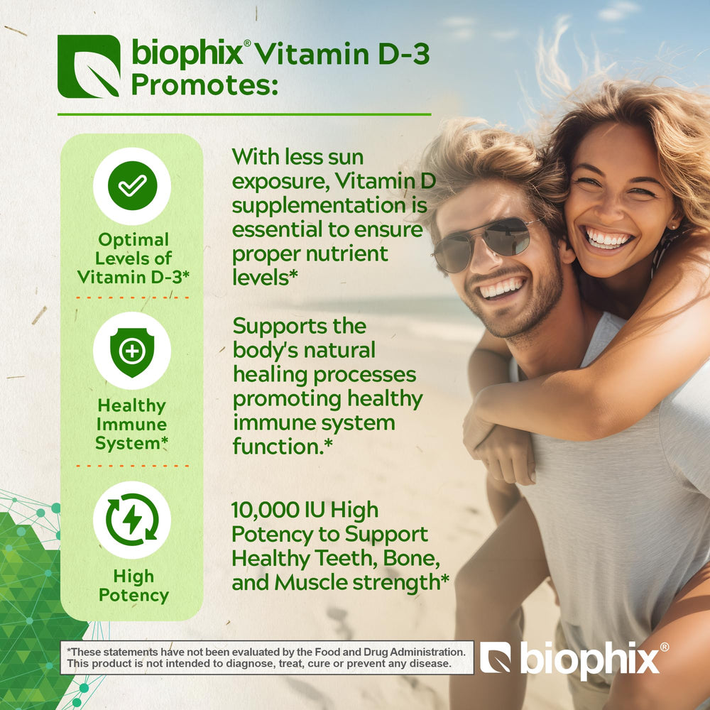 Close-up of product label showing 10000 IU Vitamin D-3 and 180 Vcaps