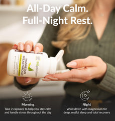 Calm and balanced energy concept with magnesium breakdown.