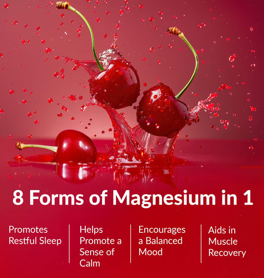 Mixing the magnesium breakthrough drink showing powder and container