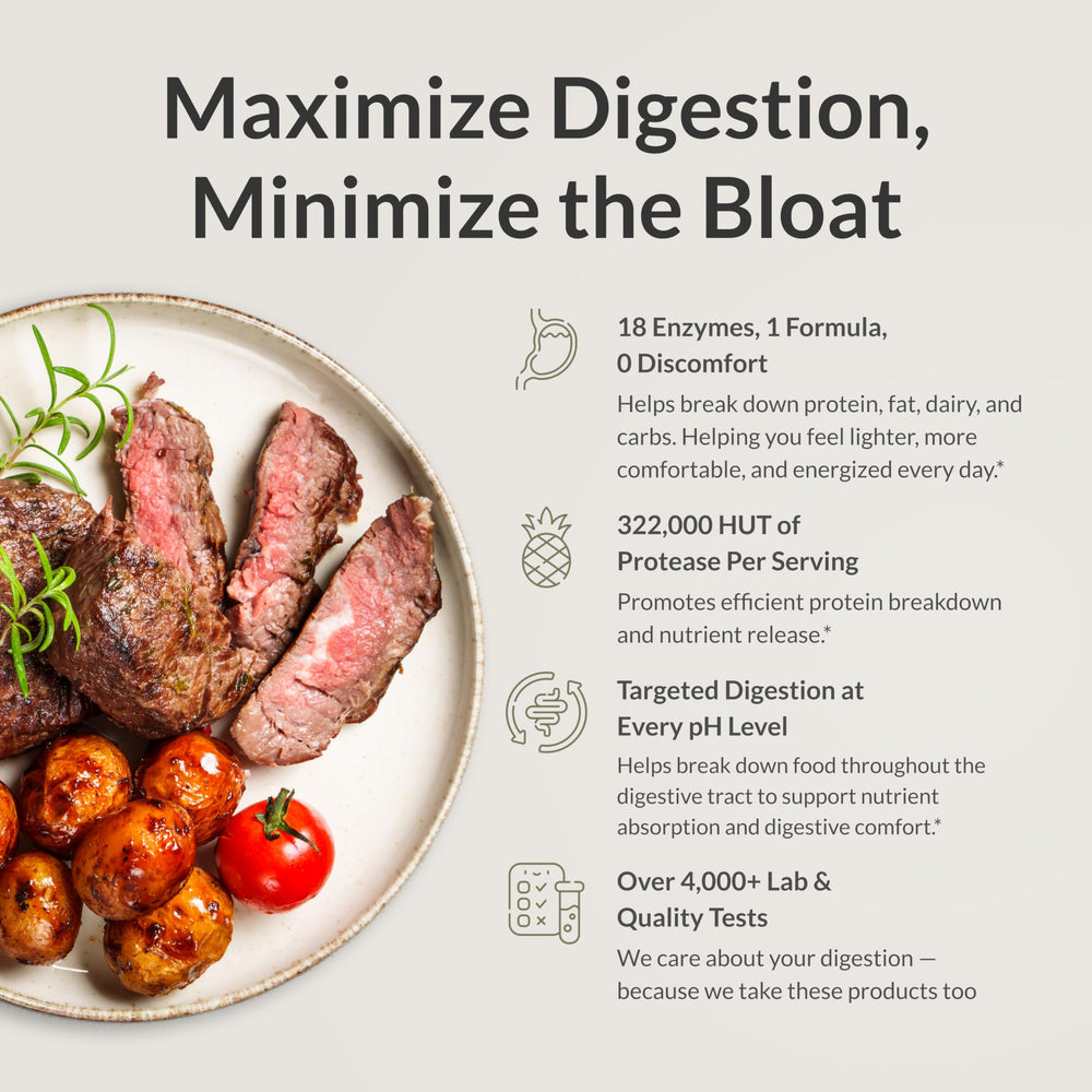 BIOptimizers MassZymes packaging highlights vegan dairy-free formula for clean digestion