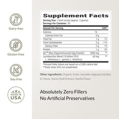 BIOptimizers Microbiome Breakthrough vegetarian formula suitable for vegetarians and dairy-free diets