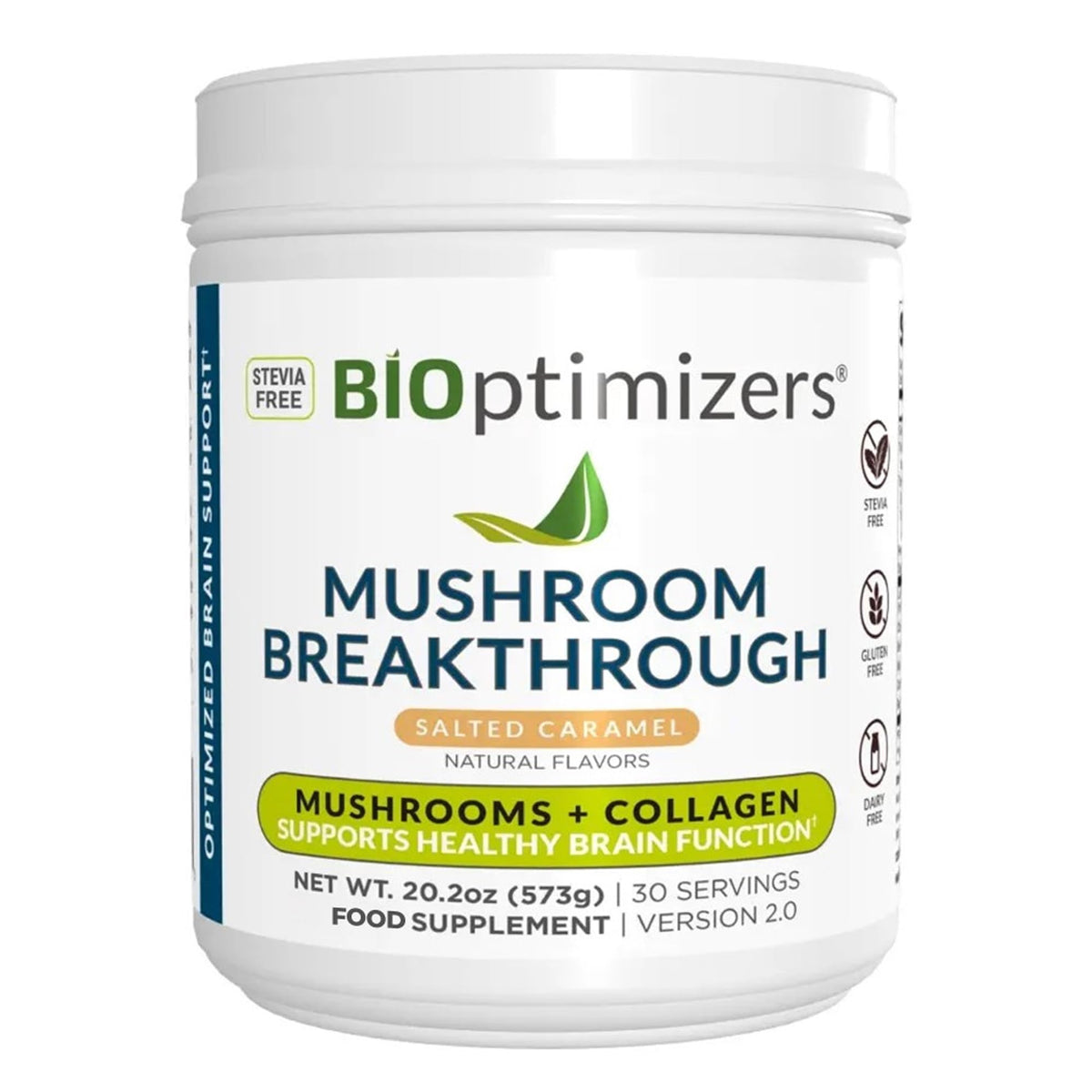 BIOptimizers Salted Caramel Mushroom Coffee Alternative product hero