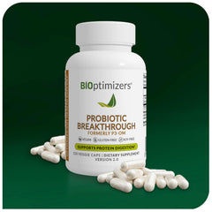 BIOptimizers Probiotic Breakthrough clean, dairy-free formula on display