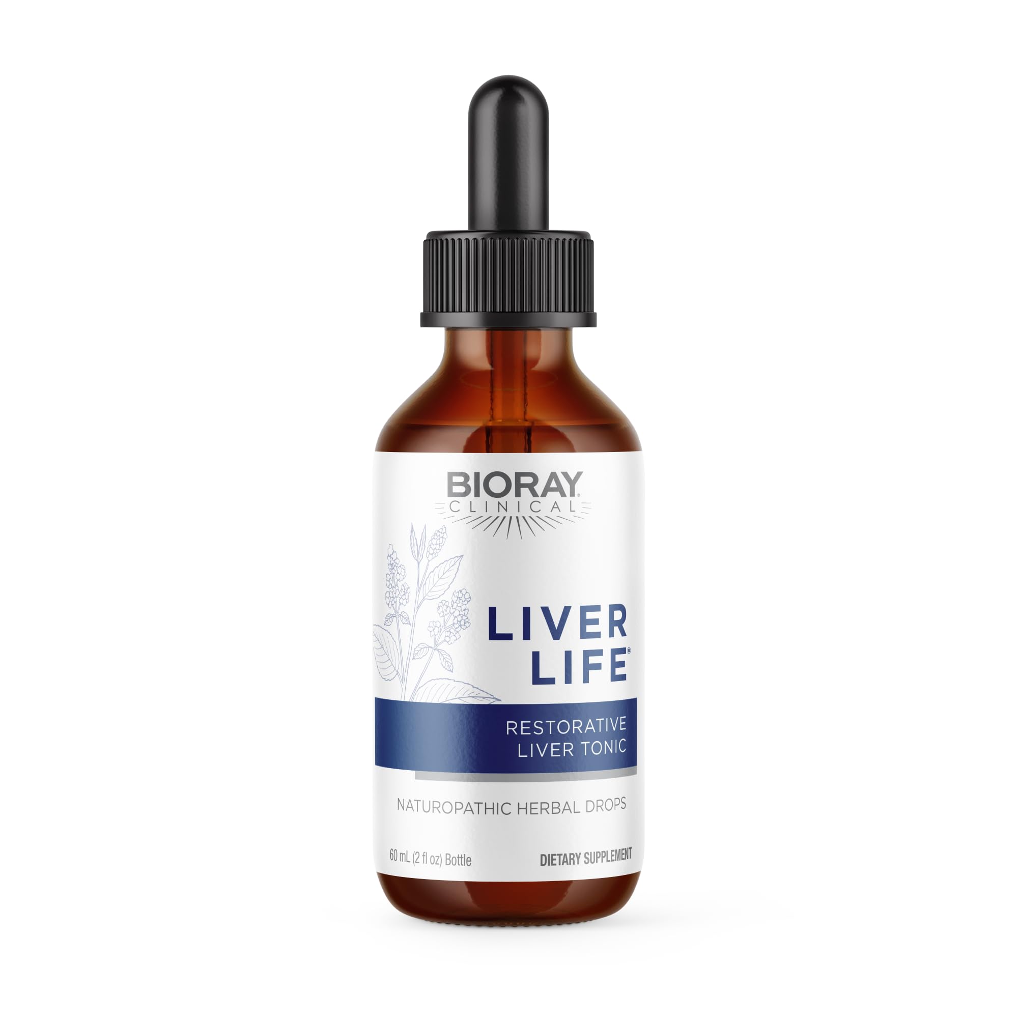 BIORAY Clinical Liver Life bottle and label, 2 oz