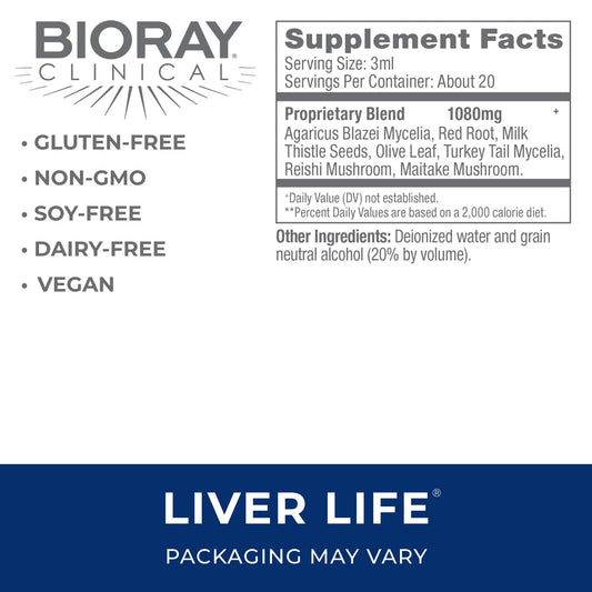Dropper dispensing Liver Life into water