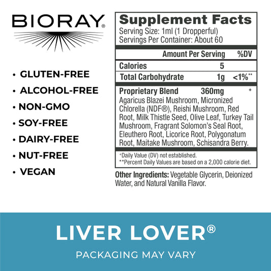 Close-up of Daily Liver Lover herbal blend ingredients